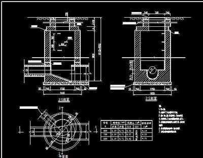 检查井设计图纸免费下载 - 环保图纸 - 土木工程网